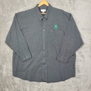 Cutter & Buck Michigan State Spartans Shirt 4XB Button Down NCAA